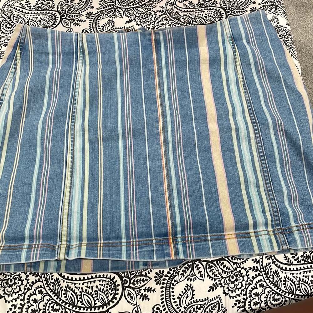 Womens 16 Mini Multicolored Skirt